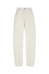 Givenchy White Denim Wide-leg Jeans In White