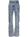 Givenchy Blue Bellows Pocket Jeans In Blue