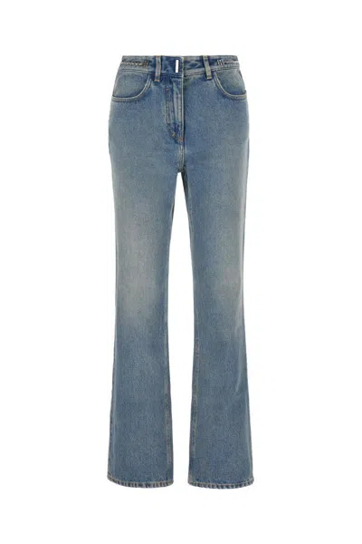Givenchy Loose Blue Washed Jeans In Mediumblue