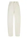 Givenchy White Denim Wide-leg Jeans In White