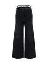 Givenchy Women Wide-leg Denim Cotton Jeans In Black