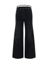 Givenchy Women Wide-leg Denim Cotton Jeans In Black