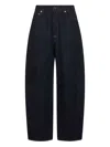 Givenchy Mid-rise Barrel-leg Denim Cocoon Trousers In Blue