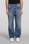 Givenchy Logo Plaque Straight-leg Jeans In Blue