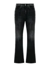 Givenchy Bootcut Jeans With Logo Plaque In Black
