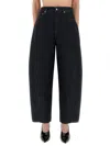 Givenchy Mid-rise Barrel-leg Denim Cocoon Trousers In Blue