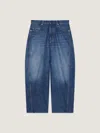 Givenchy Denim Trousers With Belt Loops And Contrast Stitching In Blue