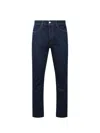 Givenchy Stretch Cotton Denim Trousers With Slant And Slit Pockets In Indingo Blue