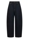 Givenchy Mid-rise Barrel-leg Denim Cocoon Trousers In Blue