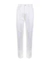 Givenchy White Denim Wide-leg Jeans In White