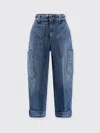 Givenchy Women Jeans With Logo Embroidery In Blue
