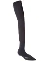 Givenchy Jersey & Leather Over-the-knee Boot In Black