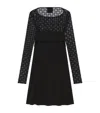 Givenchy Draped Dress In Jersey And Shiny Monogram 72 Tulle