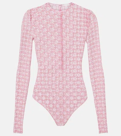 Givenchy Jersey Bodysuit In Skin Rose