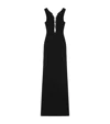 Givenchy Evening Dress In Textured Jersey With Crystal Laces