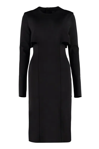 Givenchy Jersey Sheath Dress In Black
