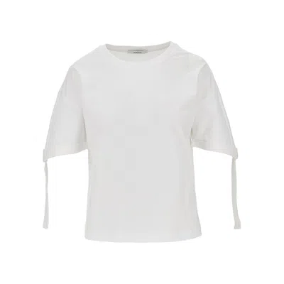 Givenchy Jersey T-shirt With Logo Embroidery In White