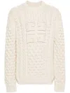 Givenchy Jersey With Logo In Neutral