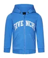 Givenchy Jersey Zip-up Hoodie In Blue