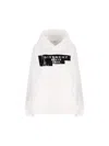 Givenchy Logo Printed Drawstring Hoodie In White