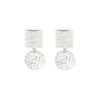 Givenchy 4g Crystal-embellished Earrings In Grey