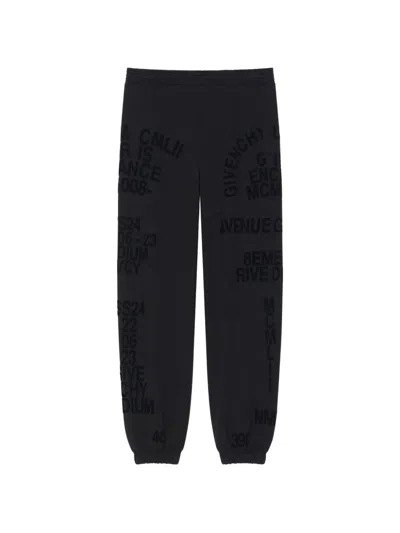 Givenchy Jogger Pants In Fleece In Black