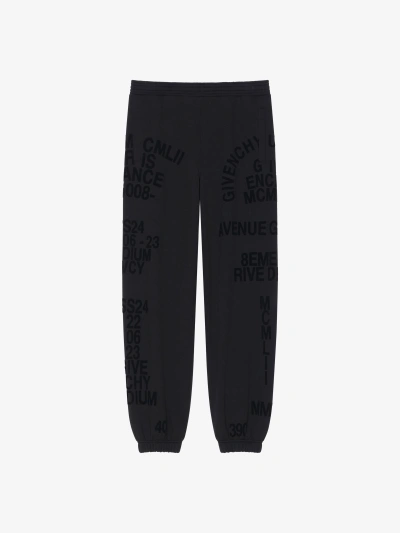 Givenchy Jogger Trousers In Fleece In Black