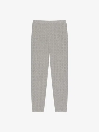 Givenchy Jogger Pants In Monogram 72 Jacquard In Black/white