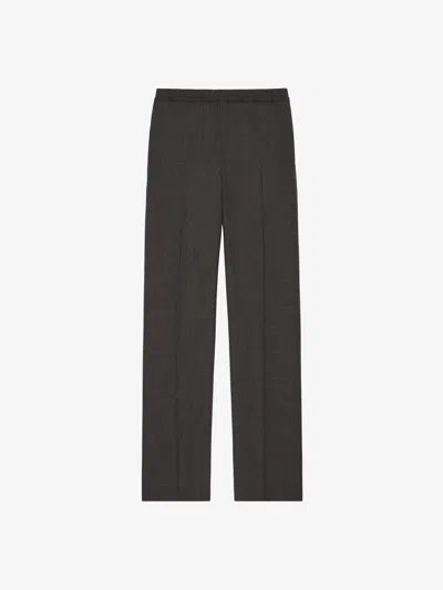 Givenchy Jogger Trousers In Wool In Grey Mix