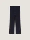 Givenchy Joggers In Wool Cashmere With  Patch In Black
