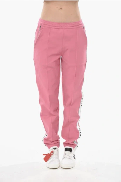 Givenchy Joggers Tape With 1 Pleat And Logo Side Bands In Pink