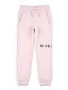 Givenchy Logo Cotton-blend Jersey Sweatpants In Rose