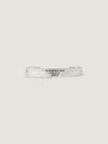 Givenchy Tape Cuff Bracelet In Metal And Enamel In Silver