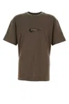 Givenchy Crew Neck Graphic Print Short Sleeves In Khaki