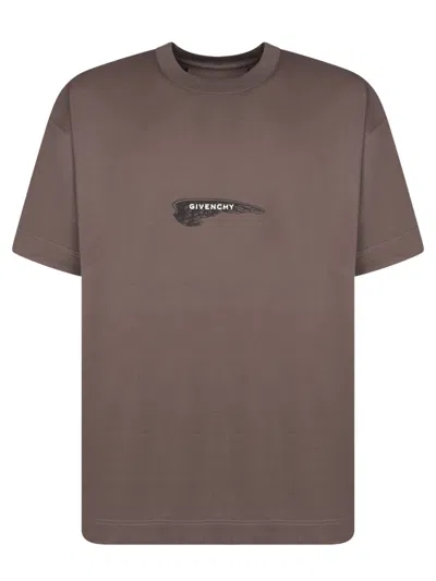 GIVENCHY KHAKI COTTON T-SHIRT