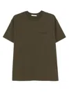 Givenchy Cotton T-shirt With Stamp Print Clothing In Green