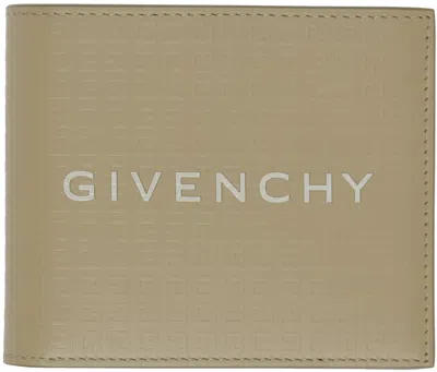 Givenchy Khaki Micro 4g Wallet In Neutral