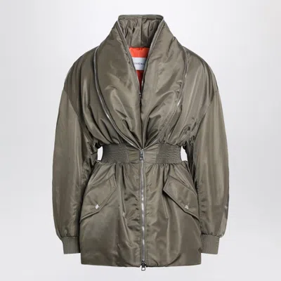 GIVENCHY KHAKI SHAWL-COLLAR BOMBER WITH ZIP