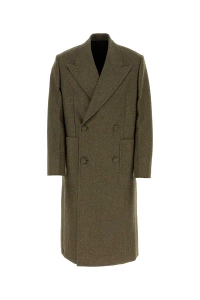 GIVENCHY GIVENCHY KHAKI WOOL OVERSIZE COAT