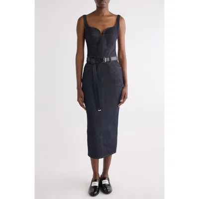 Givenchy Kick Back Stretch Denim Dress In Blue