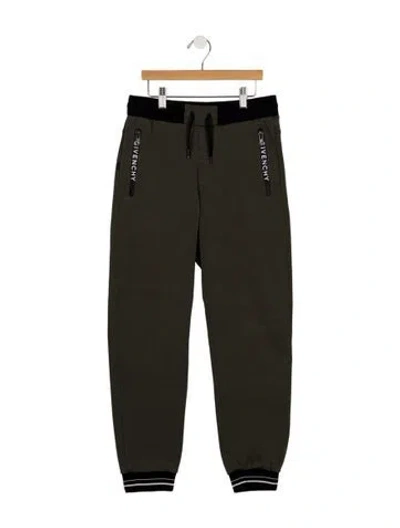 Pre-owned Givenchy Kid Boys' Solid Jogger Sweatpants In Green