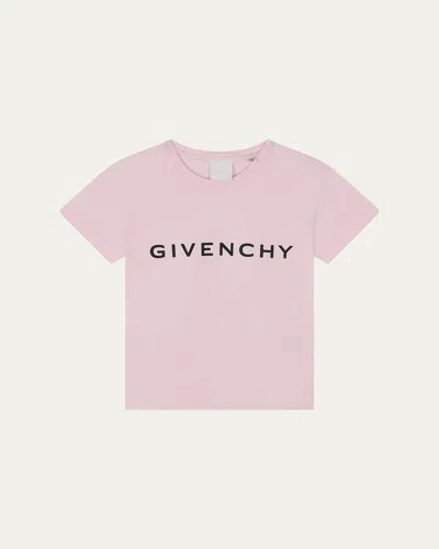 Givenchy Kid's Classic Logo-print T-shirt In Marshmallow