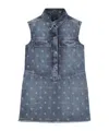 Givenchy 4g-pattern Denim Dress In Gray
