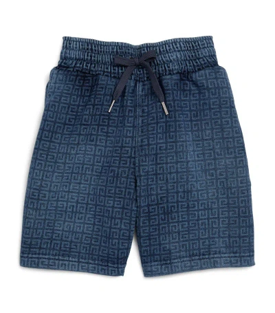 Givenchy Kids' 4g Print Shorts (4-12+ Years) In Blue