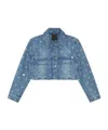 Givenchy 4g-print Denim Jacket In Blue