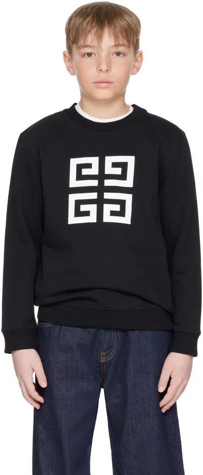 Givenchy Kids Black 4g Sweatshirt In 09b - Black