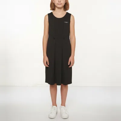 Pre-owned Givenchy Kids Black Logo Tape Mini Dress 10 Yrs