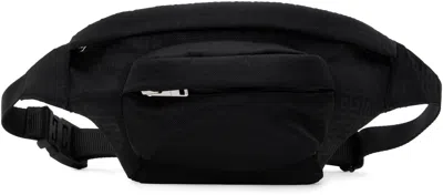 Givenchy Kids Black Nylon Belt Bag In 09b Black