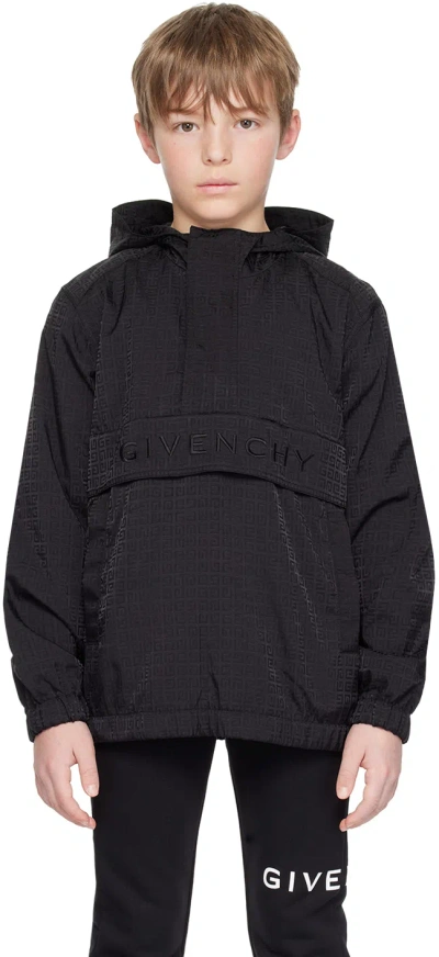 Givenchy Kids Black Printed Jacket In 09b - Black