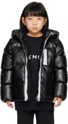 Givenchy Kids Black Puffer Down Jacket In 09b Black